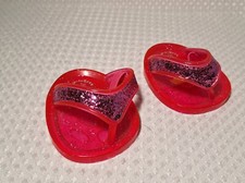 Build-A-Bear Shoes Jelly Sandals Flip Flops Glitter Pink Clothing Accessories