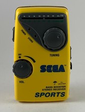 Tested/Working Sega Sports Portable AM FM Radio nintendo music rare yellow