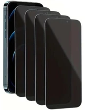 4 Pack for iPhone 16 15 14 13 12 Pro Max Privacy Tempered Glass Screen Protector