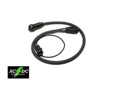 BATTERY TOP POST CABLE, 1/0 Awg HD welding Cable, Top Post 2 FT BLK W/ AUX LEAD