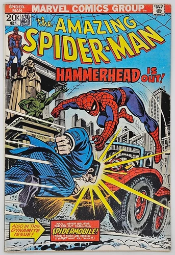 The Amazing Spider-Man #130 1974 6.0 FN 1st App Spidermobile! Hammerhead! W/MVS