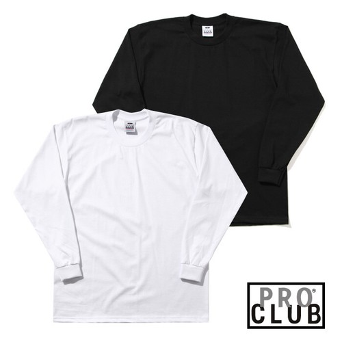 PRO-CLUB LONG SLEEVE TEE SHIRT HEAVY 