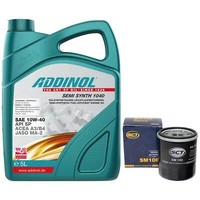 MotoröL Set 10W-40 Addinol 5 Liter + ÖLfilter FüR Suzuki Toyota Carina MR 2 II