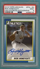 2019 Topps Archives Fan Favorites Rick Honeycutt Auto Issue #FFA-RH PSA 9! POP 1