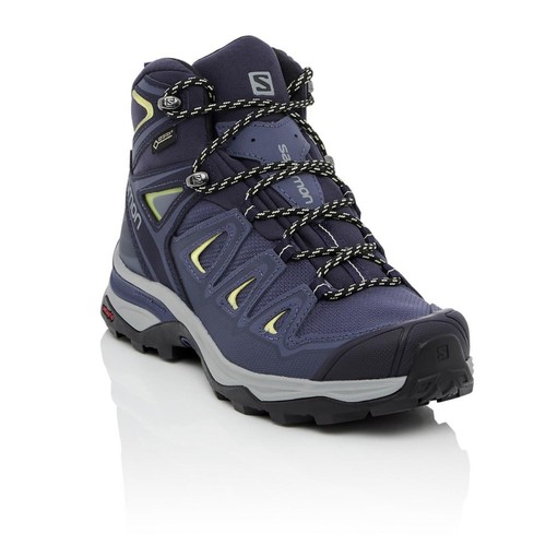Salomon X Ultra 3 Mid GTX Women\u0026#039;s Hiking Boot - Crown Blue/Evening  Blue/Sunny Li | eBay