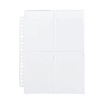 MUJI Refill for collection case with selectable pockets A5wide 4pockets 2sheets