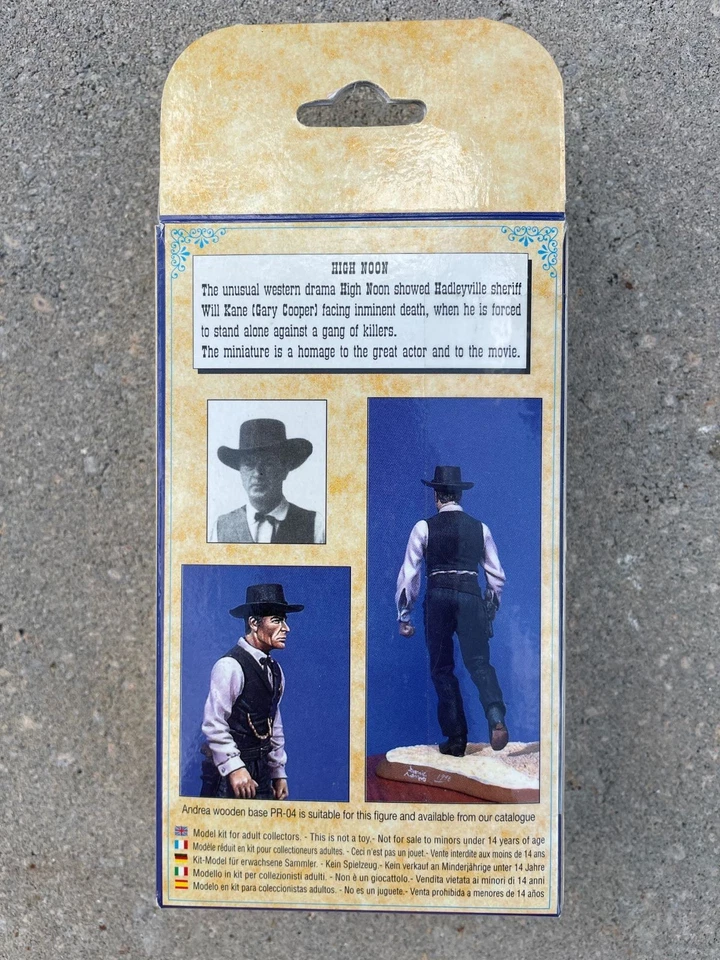 ALTO MEDIODÍA - ANDREA The Golden West Series en Metal Fundido Blanco 54 mm - NUEVO - Paquete Original Foto 2 de 4