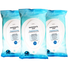 3 Pack Summer's Eve Cleansing Cloths  Fragrance Free  pH-Balanced  32 Count