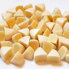 100 Dollhouse Miniature Brie Cheese Slices  Doll Mini Food Set Wholesale Lot
