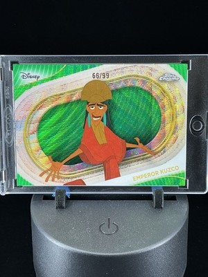 2025 Topps Chrome Disney Emperor Kuzco Green Wave Refractor /99 #25 Disney