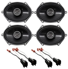 Hifonics 6x8" Front+Rear Facotry Speaker Replacement For 2011-2015 Ford F650/750