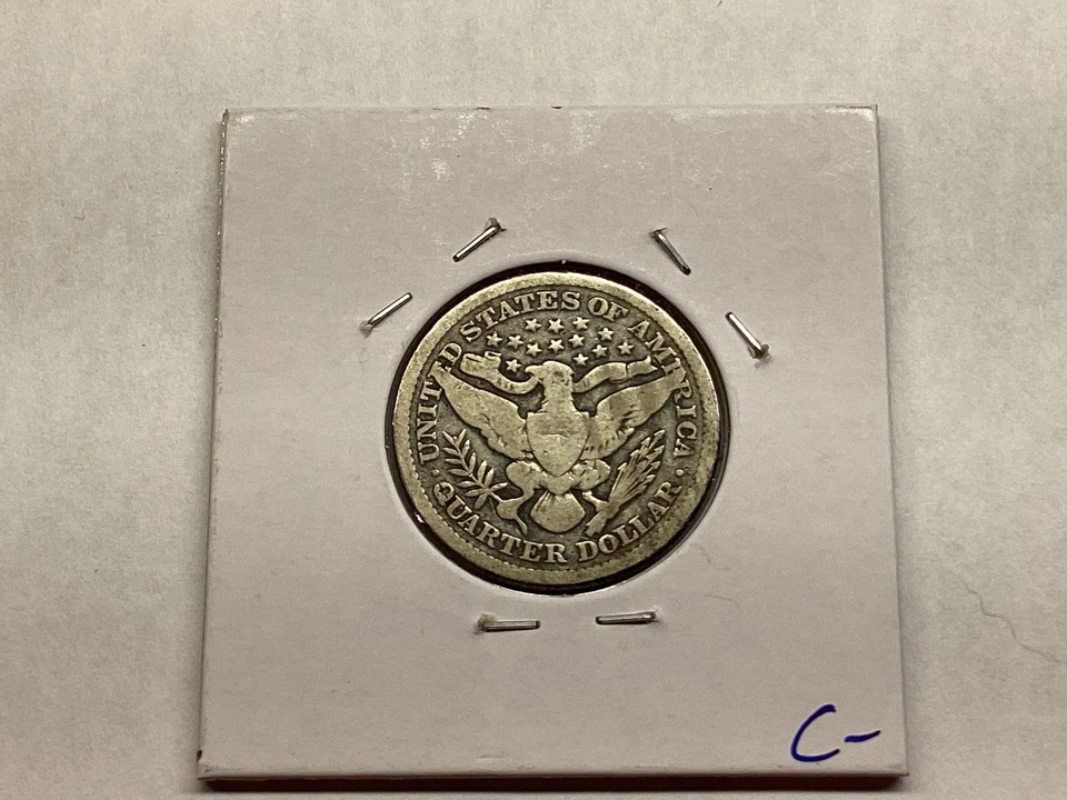 1893 Barber Silver Quarter Key Date 90% Silver US Coin 073035 01c - Image 2 of 4