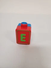 VTech Alphabet Activity Cube Replacement Double Sided E/V Letter Block 