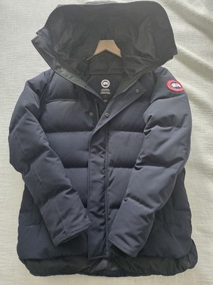 Canada Goose Lodge Hoody Hooded Down Puffer Jacket Navy Men's M Zip/Snap