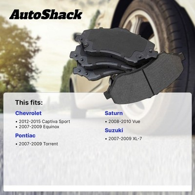 Front Ceramic Brake Pad Set for Chevy, Equinox 2007-2009, AWD FWD V6 3.4L 3.6L