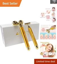 Battery-Powered 3D Facial Roller & T-Shaped Massager - Skincare Essentials