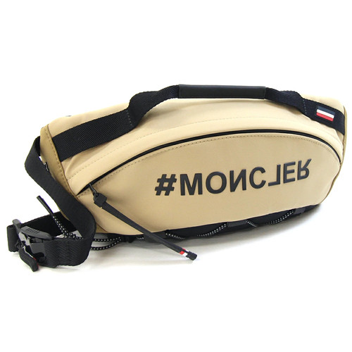 MONCLER Body bag Belt bag I20975M00002 M2905 Beige Black Nylon Polyurethane