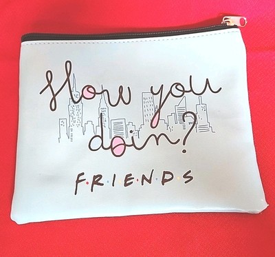 NWT Friends ''How You Doing'' Cosmetic Bag