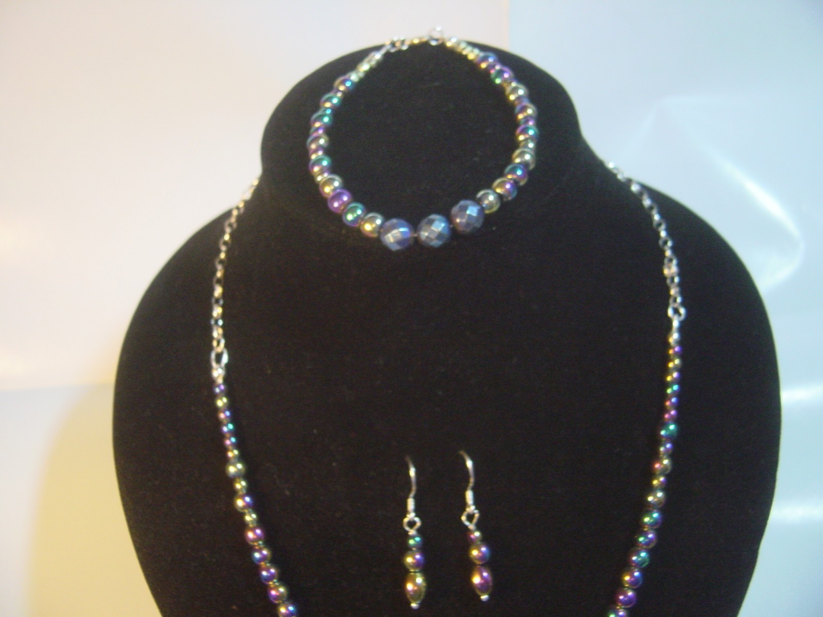 Solid Silver unique Set-Necklace, Bracelet &Earri… - image 3