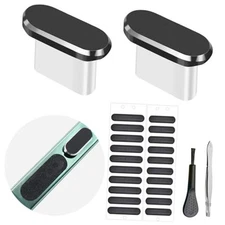 USB C Dust Plug, Type C Anti Dust Cover Protector Cap with Phone USB-C Plug
