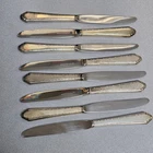 Lunt William and Mary Sterling Silver Handled 9" Dinner Knives Set Of 8