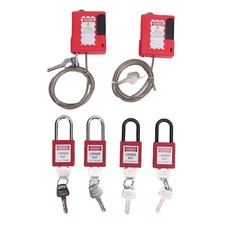 Safety Lockout Kit Multifunctional Rugged Electrical Lockout Tagout Kit For