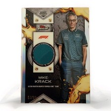 2024 Topps Finest F1 Mike Krack F1 Relics SILVER 67/99 F1R-KRA Dual Color Patch