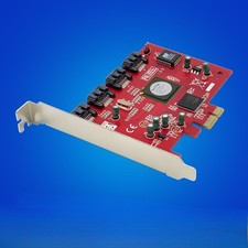 3Gbps SATA PCIe x1 Sil3124 4-Port RAID Controller Storage Expansion Adapter Card