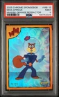 2025 Topps Chrome SpongeBob Miss Appear #MB-18 Mermaid Barnacle Orange /25 PSA 9
