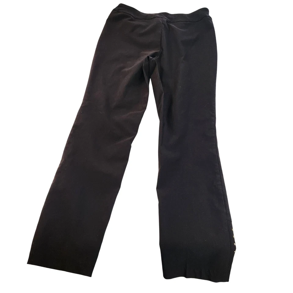 Pantalones Tribales Negros Pierna Recta Plateados Detalle de Tachuelas Talla 8 Hip Hop Punk Rock Retr Foto 2 de 4