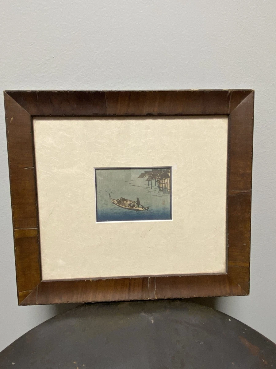 老式木刻版画古董日本版画| eBay