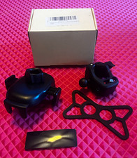 Universal Motorcycle Handlebar Clamp Phone Mount Holder Adjustable Angle Black