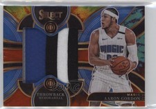 2023 Panini Select Throwback Memorabilia Tie-Dye Prizm 17/25 Aaron Gordon 14t3
