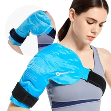 Shoulder Ice Pack Rotator Cuff Cold Therapy, Reusable Gel Ice Wrap for Should