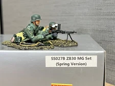 Gunn SS027B Spring German ZB30 MG Team Normandy NOT King & Country Machine Gun