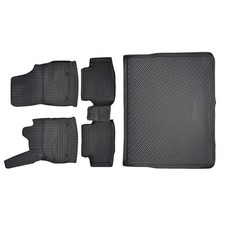 Gummimatten + Kofferraumwanne Set Passend Für Opel Astra K Kombi 2015-2021