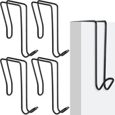 4 Pack Wire Cubicle Hooks for Coat Wall Panel over Cubicle Hanger Accessories fo