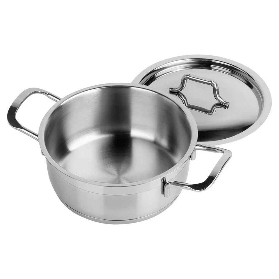 Marmite en acier avec couvercle ANETT 16 cm, 1,2 l - Photo 3/4