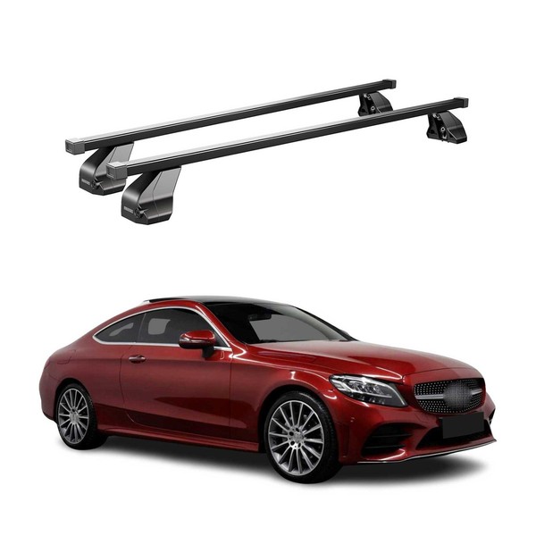 Menabo DachträGer FüR Mercedes C Klasse C205 Coupe 2016-2023 75Kg Stahl Schwarz-image