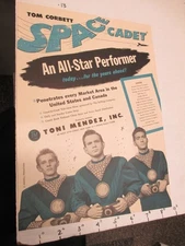 Tom Corbett Space Cadet 1951 ABC TV show rocket belt tie hankie braces print ad 