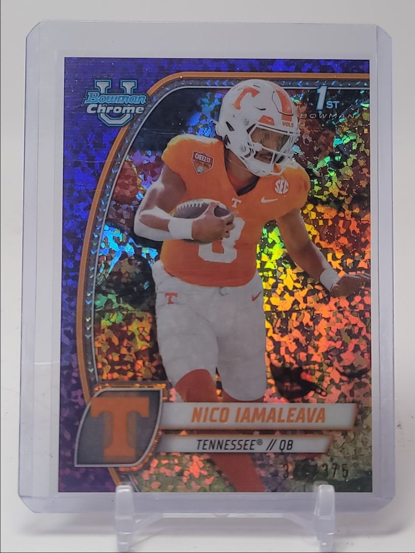 NICO IAMALEAVA 2024 BOWMAN U CHROME 1ST PURPLE MINI DIAMOND /375 Q5451