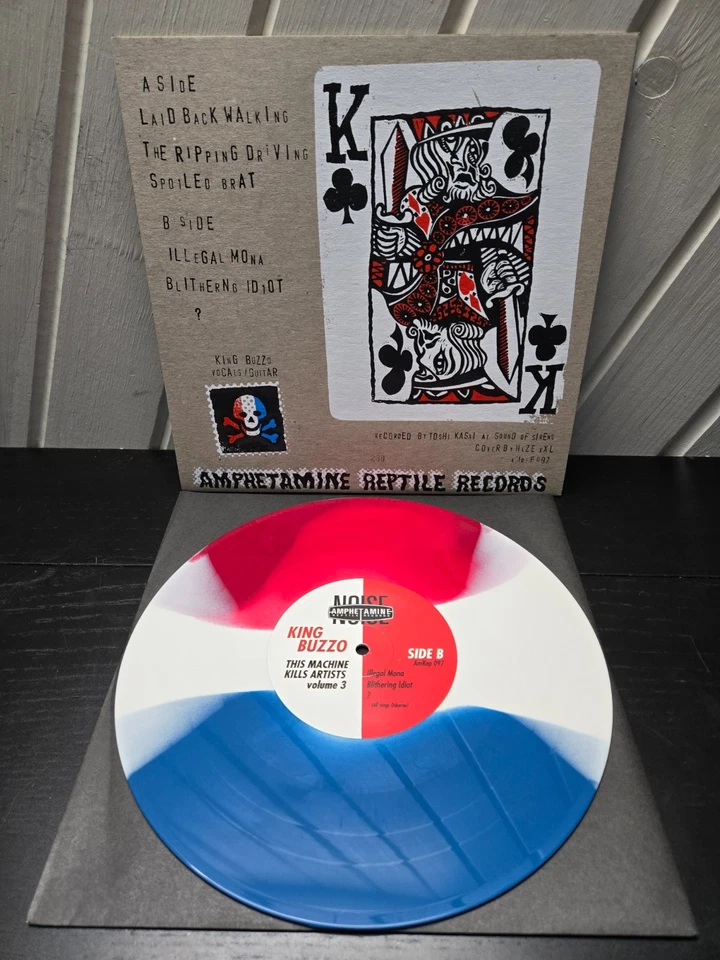 KING BUZZO This Machine Kills Artists Volume 3 Tri-Color Vinyl 10" Record #280 - Image 2 of 3