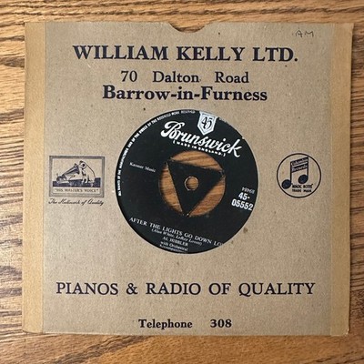 Al Hibbler   After The Lights Go Down Low 7'' Single 1955 Brunswick Vocal Jazz 45