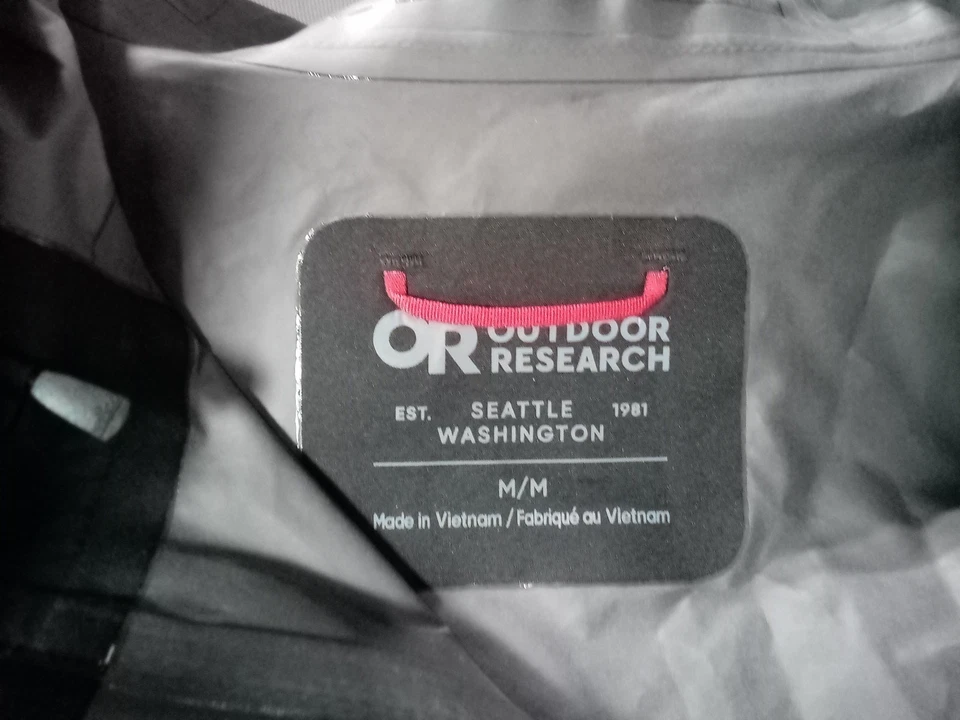 Outdoor Research Hombre Foray II GORE-TEX Chaqueta Mediana Negra Nero Giacca Foto 4 de 4
