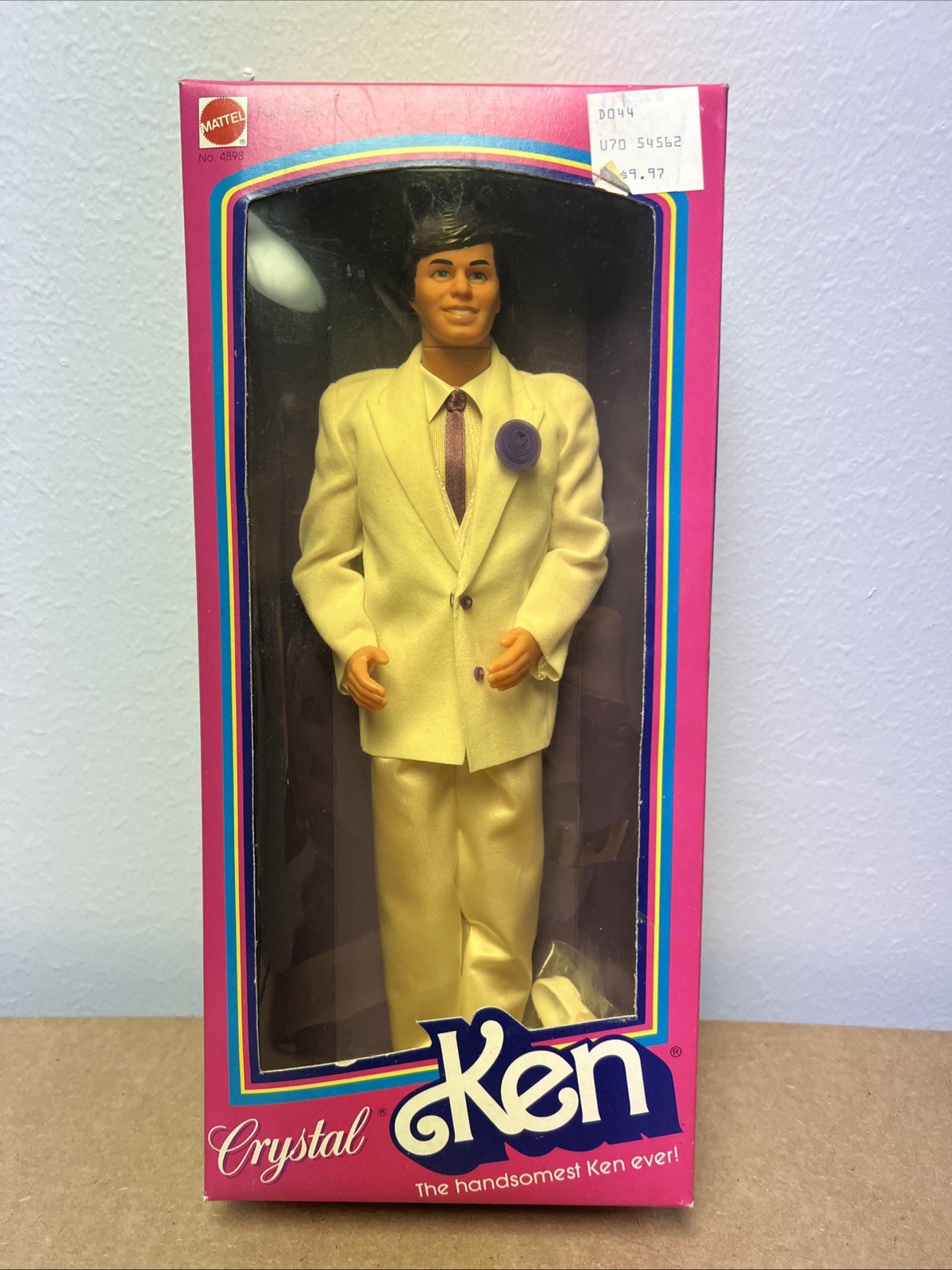 Vintage Mattel 1983 Crystal Ken Handsomest Ever Barbie Doll #4898 T3010