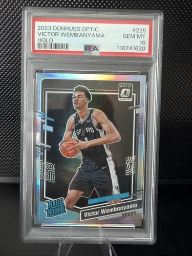 2023-24 Panini Donruss - Rated Rookie Victor Wembanyama #225 Holo Prizm PSA 10