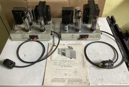 Pair Of Motorola HS-607 EL34 Mono Blocks Ready To Play: Sam’s Photofact Included