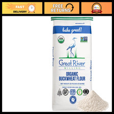 Organic Gluten-Free Buckwheat Flour - Non-GMO, Kosher, USDA Organic - 25 Lb for