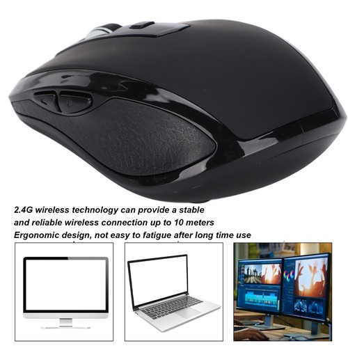 2.4G Wireless Mouse Easily Use Ergonomic Design 800 1200 1600DPI Type C USB C CB - Bild 21 von 23