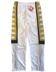 kappa tracksuit white and gold